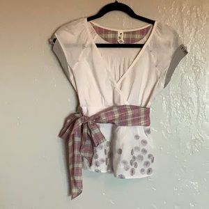 Anthropologie Embroidered Top